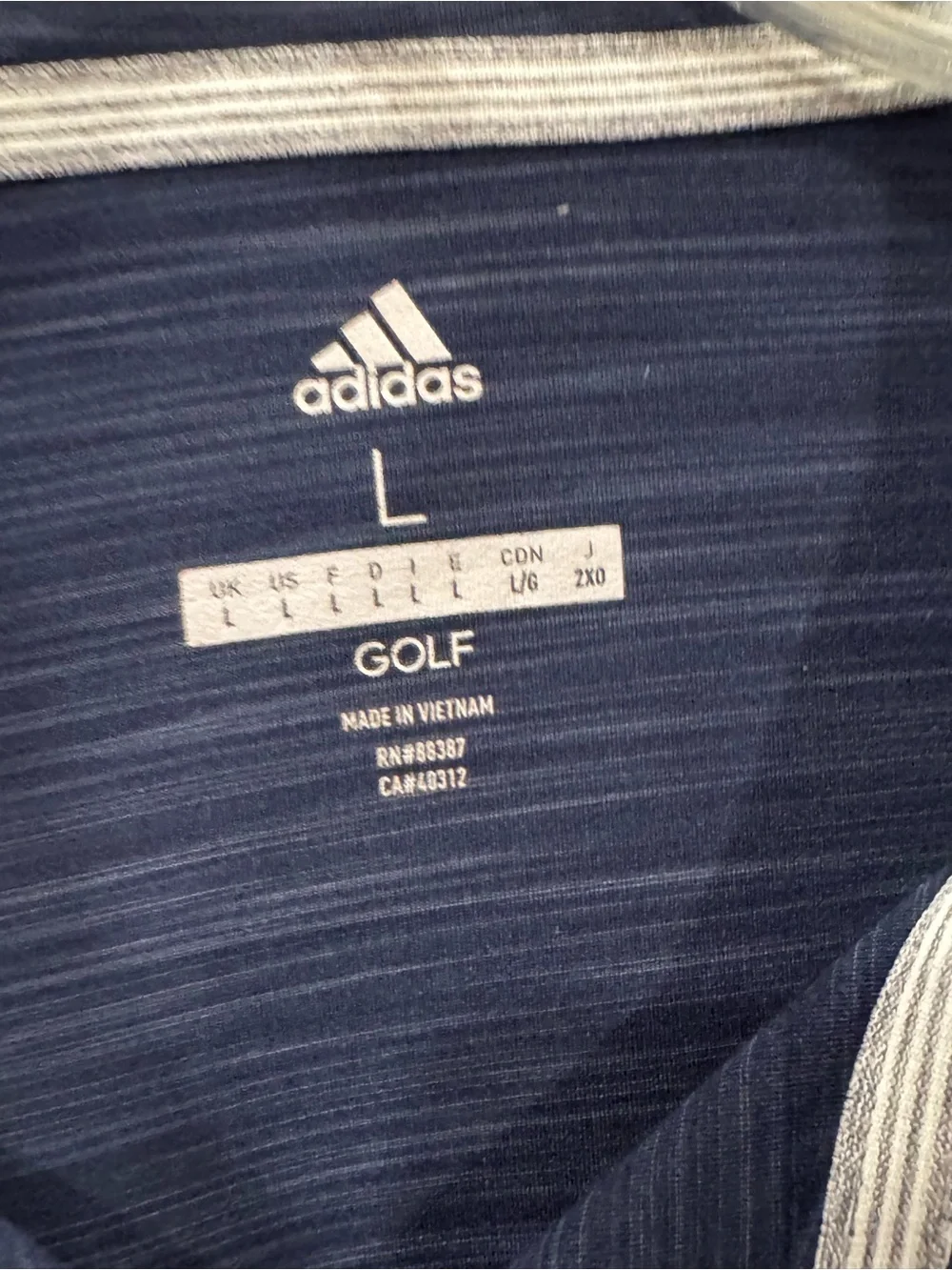 Adidas Men’s Navy Performance Polo Shirt